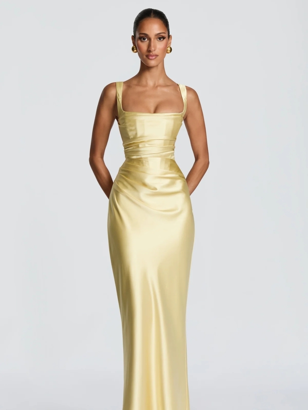 Babyboo Calanthe Maxi Dress - Lemon
